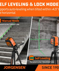 Laser Level With Tripod And Two Plumb Dots For Pro Grade Precise Floor To Ceiling Alignment 100 Foot Cross Line Laser With Five Laser Line Modes Including Vertical Horizontal Cross Top And Bottom Points on tripod