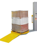 Heavy Duty Stretch Film Roll For Industrial Machine Bundling Clear Plastic Shrink Wrap around stacked pallets on a wrapping machine.
