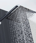 All Metal Rain Shower Head With Goose Neck Arm Large 12 Inch Square Rainfall Showerhead High Flow Waterfall Spa Experience With 13 Inch Arm Chrome Finish