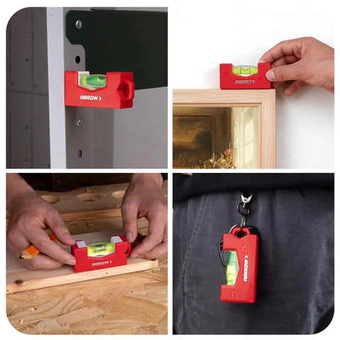 Heavy Duty 3 Inch Magnetic Mini Level Featuring Boss Grade Neodymium Magnets Gripping Metal Secure And Delivering Dead Nuts Accurate Readings Via Super Bright High Vis Vials For Every Handyman Jobsite