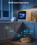 Portable Countertop Dishwasher Unit With Eight Quick Wash Cycles And Whisper Quiet Operation Totally Saves Counter Space holds 30 plates, showing 40dB quiet operation.