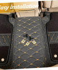 Premium U Nut And Screw Clip Kit With Black Zinc Hex Head Self Tapping Screws and Durable Metal U Clips on car floor mats.