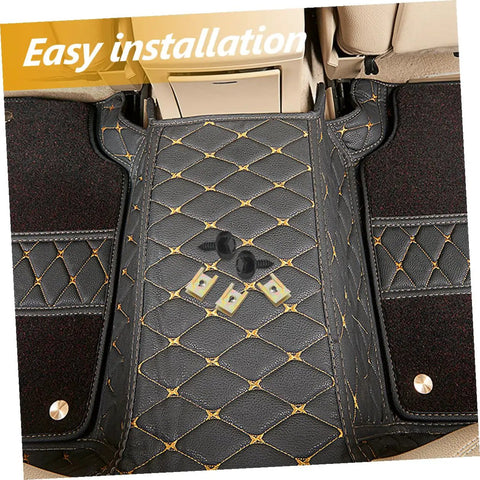 Premium U Nut And Screw Clip Kit With Black Zinc Hex Head Self Tapping Screws and Durable Metal U Clips on car floor mats.