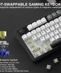 Tri Mode Wireless Gaming Keyboard With Hall Effect Magnetic Switches And Huge 4000mah Battery For Killer Responsive Action In Competitive Pc Gaming, showing hot-swappable magnetic switches.