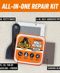 Heavy Duty Wall Repair Kit With Spackling And Primer 8 Oz Tub For Patching Small And Large Holes In Walls And Ceilings