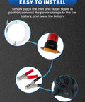 12V 60W Oil Extractor Pump For Cars Motorcycles Boats And Lawn Equipment Fast Portable Oil Change Tool installation diagram