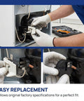 Installation of PTC Starter Relay 1 Pin For Refrigerator Replacement Kit With 6750C-0005P Overload Protector, two-piece set in fridge.