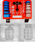 Crankshaft And Camshaft Oil Seal Installer And Remover Kit, 22 Piece Puller Set For Automotive Engine Repair, tool components in case