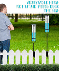 Beefy Clamp On Rain Gauge For Outdoor Use With Large Capacity Clear Scale Rust Proof Metal And Adjustable Height Great For Garden Yard Lawn Patio Farm Fence Rails Rain Meter on white fence