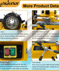 Straight Up Heavy Duty Workhorse Electric Pipe Threader And Cutting Tool 1 2 To 4 Inch NPT BSPT Die Set 220V 750W Solid Rig features die head and waterproof switch.