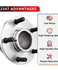 Rear Wheel Bearing And Hub Assembly Replacement Suspension Kit For Mazda 3 2004-2013 Mazda 3 Sport 2009-2013 Mazda 5 2006-2010 2012-2017 Direct Fit Bolt On For A Smooth Ride And Reliable Performance with 5-bolt lug pattern displayed alongside features such as low noise and high rotating speed.