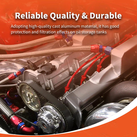 Aluminum Oil Pan Kit Replacement visible in GM engine bay, highlighting durable aluminum build and fitting for LS Gen III and IV V8 engines.