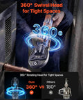 Beast 18V Electric Pipe Crimping Tool with 360 Degree Rotating Head in use for copper pipes