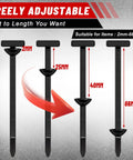 Universal Nylon Cable Tie Buckles 300 Pack with adjustable lengths from 2mm to 66mm for cars and trucks fastener kit.