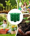 Hydroponic Seedling Starter Tray With Breathable Hole Design For No Fuss Soilless Planting Holder For Beginners with family gardening and seedling images.