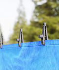 Heavy Duty Tarp Clips With Lock Grip Alligator Clamp For Tough Holding Power securing blue tarp outdoors