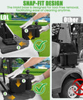 Universal Golf Cart Ball Washer And Club Head Cleaner Kit With Easy Snap Mount displayed for easy installation and removal on golf carts.