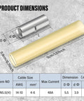 Product dimensions of 3 Pack Well Pump Wire Splice Kit for Submersible Pumps Underground Direct Burial Extension Cord Splice Kit