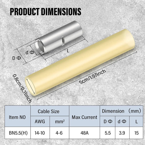 Product dimensions of 3 Pack Well Pump Wire Splice Kit for Submersible Pumps Underground Direct Burial Extension Cord Splice Kit