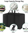 Heavy Duty Tent Storage Bag With Padded Handles, Waterproof 600D Oxford, shown storing various household items
