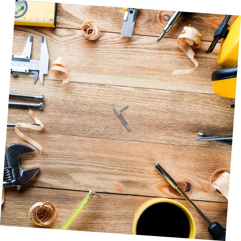 Image showing tools arranged on a wooden surface including a Dang Solid Stainless Steel Indexing Plunger Pin And Spring Loaded Safety Pin.