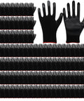 Tough As Nails Nitrile Coated Work Gloves Bulk Pack Of 72 Pairs For Mechanics And Yard Jobs with black coating and non-slip palms.