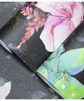 Wild Spring Peel And Stick Wallpaper Bouquet Botanical Floral Black Green Pink Removable Easy Install