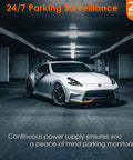 Car parked in underground garage with Go-To Dash Camera Hardwire Kit Type C USB 12V-24V To 5V Power Cord With Low Voltage Protection