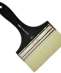 Large Scale Broad Flat Varnish Brush 6 Inch For Big Surfaces Dragging Gestural Figures And Varnishing Walls with black handle