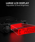 Long-Range 70W VHF Mobile Ham Radio For 144-148MHz with large LCD display showing 145.000 MHz and brightness levels