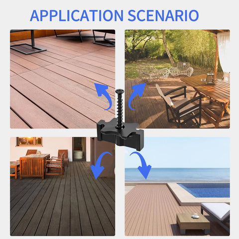 Application scenarios of Kickass Heavy Duty Hidden Deck Clip Fastener Kit Featuring Rustproof Stainless Steel Screws And Magnetic Driver Bit For Grooved Composite Boards.