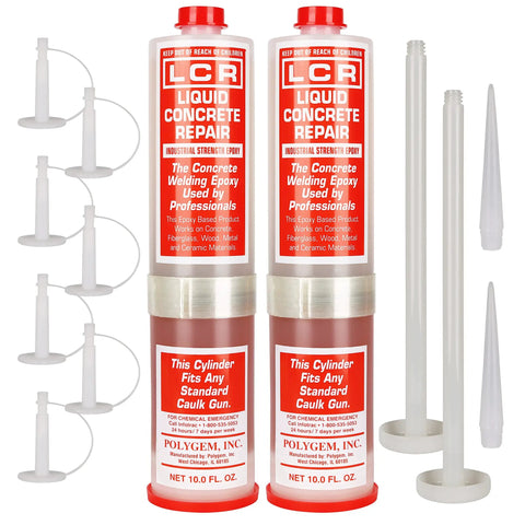 LCR Epoxy Concrete Crack Repair Kit Stop Leaks With High Performance Structural Bonding Professional Grade DIY Friendly