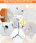 All In One Drywall Patch And Spackle Repair Kit For Quick Holes And Cracks On Walls And Ceilings With 22 Ounce White Putty, Scraper