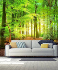 Forest Wall Murals Nine Piece Landscape Tree Wallpaper Set For Bedroom Living Room And Kids Room Decor 195 By 120 Inches