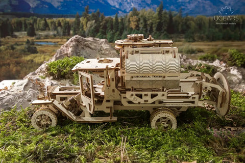 Tanker Mechanical Model Kit For Adults, DIY 3D Wooden Puzzles With Working Engine And Moving Transmission, Includes Can Holder, 594 Pieces, Boss-Level Truck Build, Perfect Father’s Day Gift wooden tanker truck side view