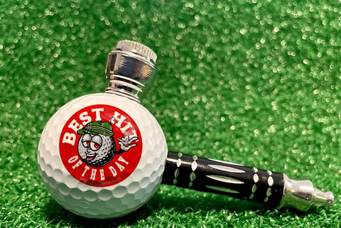Real Golf Ball Pipe A Novelty Pipe For Golfers Reusable Collector Item Gift For Golf Lovers And Conversation Starter Talk Of The Course Ideal Gift For Golf Enthusiasts And Collectors on grass background