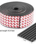 Tot Safe Edge Corner Protectors 16 Foot Ultra Plush Foam Bumpers roll, 16ft length, black NBR foam with adhesive backing.