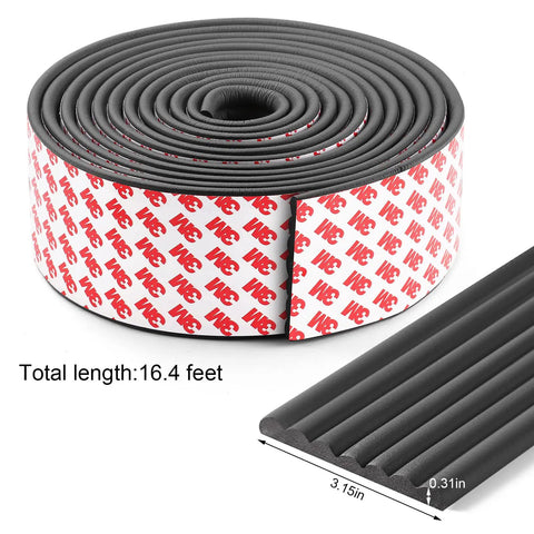 Tot Safe Edge Corner Protectors 16 Foot Ultra Plush Foam Bumpers roll, 16ft length, black NBR foam with adhesive backing.