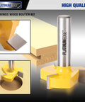 2 Inch Cutting Diameter CNC Spoilboard Surfacing Router Bit with Half Inch Shank and Three Carbide Wings for wood planing