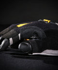 Close-up of Framer Carpenter Work Gloves With Open Finger Dexterity And Performance Fit Grip Ready Durable Reinforced Palm And Duraclad Saddle