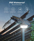 Dual Head Solar Pendant Lights With Motion Sensor, 4 Modes, Waterproof for Indoor Outdoor Use in rain, 16.4 ft cord.