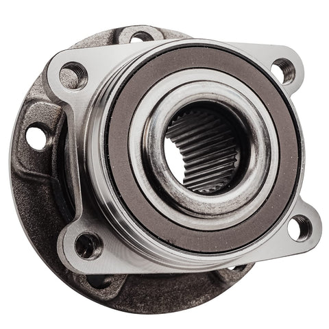 Front view of the Front Wheel Bearing Hubs Assembly Kit For 2014 To 2023 Jeep Cherokee With Off Road Suspension Includes 2 Front Hub Bearings For AWD Or FWD Replacement Durable Easy Install Perfect For Trail Ready Jeeps hub component.