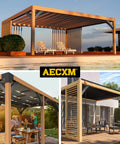 Outdoor wooden gazebos with heavy duty arc 45 degree angle support brackets, deck and porch installations, black powder coat.