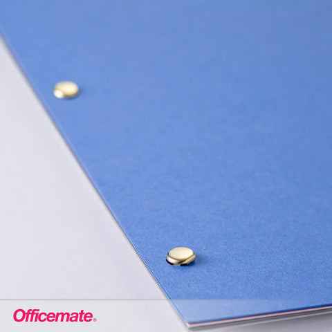 Score Some Top Shelf Brass Plated Paper Fasteners Boasting Razor Sharp Tips And Rock Solid Shanks That Slide Through Stacks Effortlessly A One Hundred Piece Box Handles Daily Paperwork Without Any Drama securing blue paper.