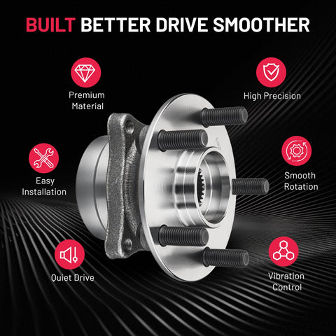 Front Wheel Bearing Hub Assembly for Prius 2004 2005 2006 2007 2008 2009 5 Lug 1.5L L4 Engine Compatible Replacement Kit