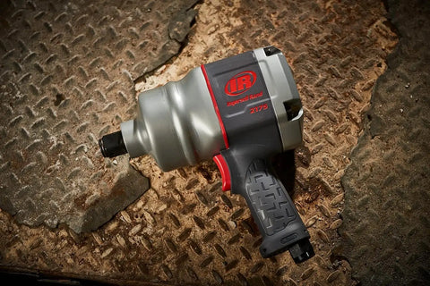 1 Inch Air Impact Wrench With D Handle 2100 Ft Lbs Max Torque Heavy Duty Pneumatic Tool on rusted metal surface
