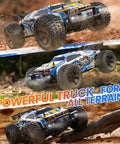 Beast 1:10 Scale High Speed RC Car With LED Shell Lights 4x4 Off Road Monster Truck for all terrains