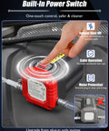 Close-up view of the 12V 80W Oil Extractor Pump with built-in power switch for spill-free oil changes on engines.