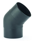 Built Tough As Nails 4 Inch Outside Diameter 45 Degree Elbow Dust Collection Fitting made of heavy duty ABS plastic.