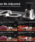3-Piece Pressure Regulator Set For Pressure Cooker 5 10 15 Lb Adjustable Levels with altitude settings chart